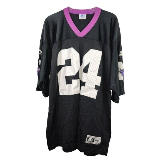 Starter Northwestern Wildcats Black Purple Football Jersey Men Size 52 XL #24 - Picture 1 of 6